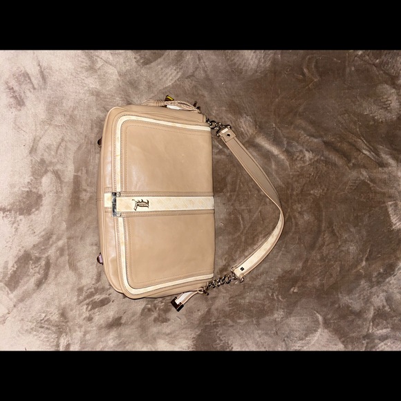 L.A.M.B. Gwen Stephani Lg Messenger Tan/Cream ππ - Picture 5 of 9